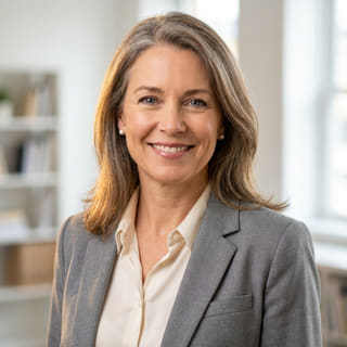 En una imagen de perfil aparece Sarah Coleman, quien figura como Directora Financiera en Patrimeaje